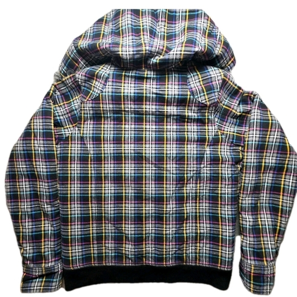 Vans Multicolor Plaid Outdoor Winter Ski Jacket with Faux Fur Hood Size JXL - Picture 7 of 8